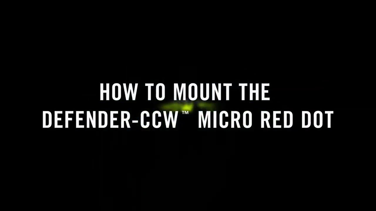 opplanet vortex how to mount the defender ccw micro red dot video