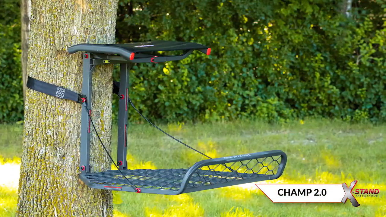 opplanet x stand treestands champ 2 0 tree stand video